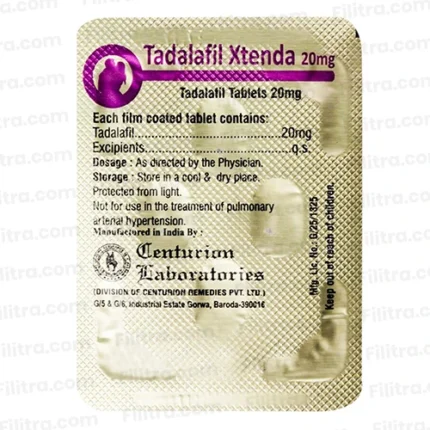 Buy Tadalafil Xtenda 20mg strip online
